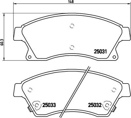 Brembo P 59 076X - Bremsbelagsatz, Scheibenbremse alexcarstop-ersatzteile.com