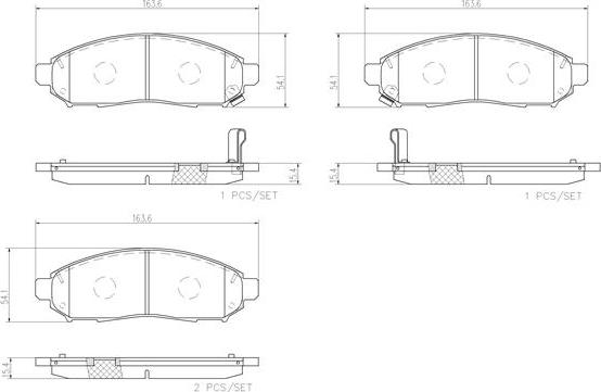 Brembo P56096N - Bremsbelagsatz, Scheibenbremse alexcarstop-ersatzteile.com