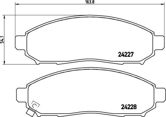 Brembo P 56 059 - Bremsbelagsatz, Scheibenbremse alexcarstop-ersatzteile.com