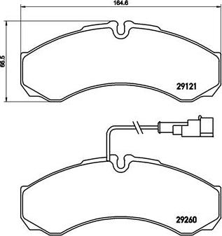 Brembo P 56 069 - Bremsbelagsatz, Scheibenbremse alexcarstop-ersatzteile.com