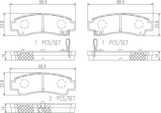 Brembo P56063N - Bremsbelagsatz, Scheibenbremse alexcarstop-ersatzteile.com