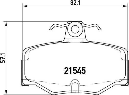 Brembo P 56 024 - Bremsbelagsatz, Scheibenbremse alexcarstop-ersatzteile.com