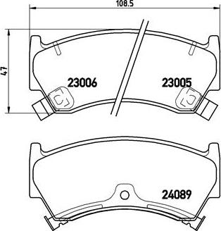 Brembo P 56 026 - Bremsbelagsatz, Scheibenbremse alexcarstop-ersatzteile.com