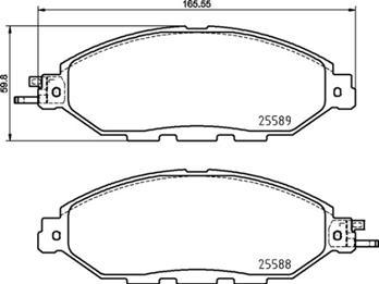 Valeo 670593 - Bremsbelagsatz, Scheibenbremse alexcarstop-ersatzteile.com