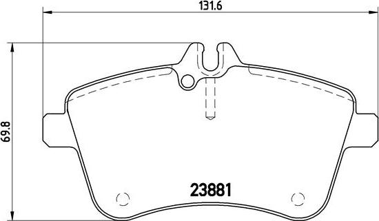 Brembo P 50 057 - Bremsbelagsatz, Scheibenbremse alexcarstop-ersatzteile.com