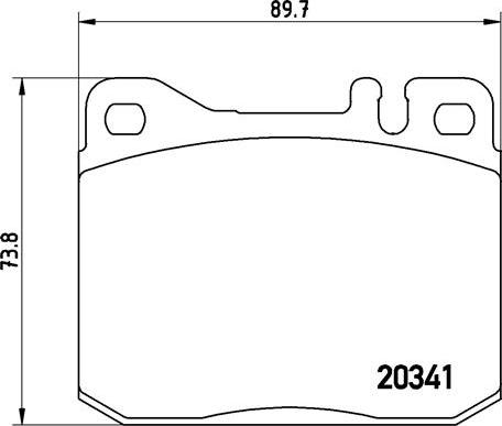 Brembo P 50 004 - Bremsbelagsatz, Scheibenbremse alexcarstop-ersatzteile.com