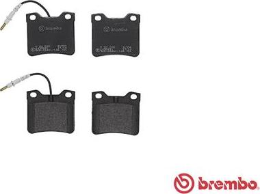 Brembo P 50 030 - Bremsbelagsatz, Scheibenbremse alexcarstop-ersatzteile.com