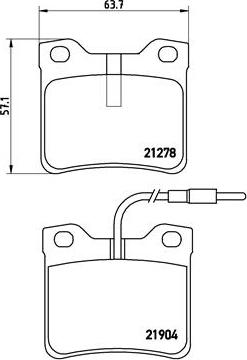 Brembo P 50 030 - Bremsbelagsatz, Scheibenbremse alexcarstop-ersatzteile.com