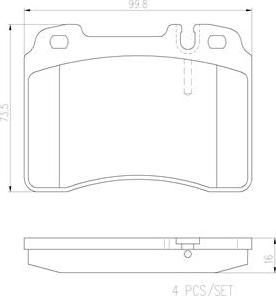 Brembo P50022N - Bremsbelagsatz, Scheibenbremse alexcarstop-ersatzteile.com