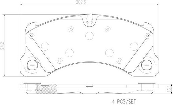 Brembo P65017N - Bremsbelagsatz, Scheibenbremse alexcarstop-ersatzteile.com