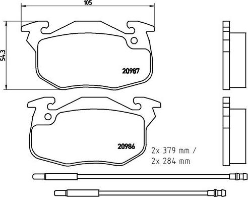 Brembo P 61 099 - Bremsbelagsatz, Scheibenbremse alexcarstop-ersatzteile.com