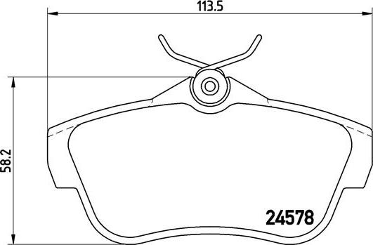 Brembo P 61 095 - Bremsbelagsatz, Scheibenbremse alexcarstop-ersatzteile.com