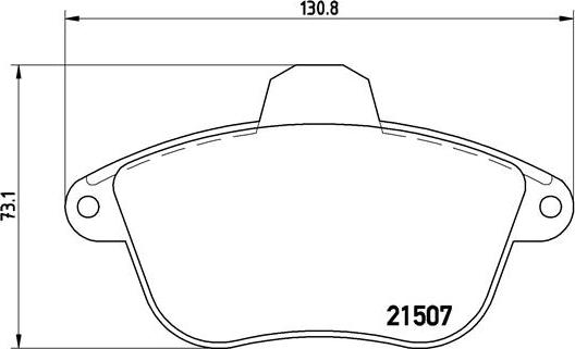 Brembo P 61 048 - Bremsbelagsatz, Scheibenbremse alexcarstop-ersatzteile.com