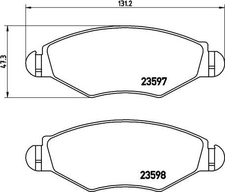 Brembo P 61 063 - Bremsbelagsatz, Scheibenbremse alexcarstop-ersatzteile.com