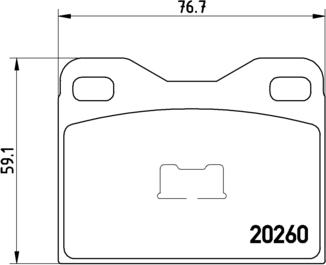 Brembo P 61 009 - Bremsbelagsatz, Scheibenbremse alexcarstop-ersatzteile.com