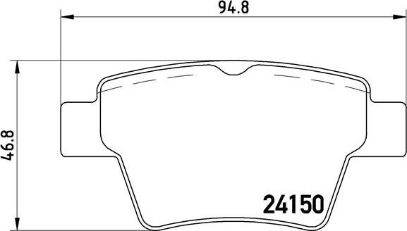 Brembo P 61 080 - Bremsbelagsatz, Scheibenbremse alexcarstop-ersatzteile.com