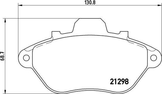 Brembo P 61 039 - Bremsbelagsatz, Scheibenbremse alexcarstop-ersatzteile.com