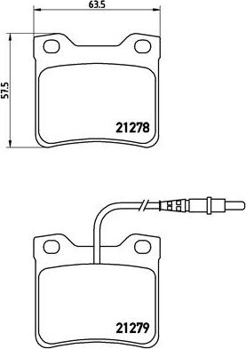 Brembo P 61 038 - Bremsbelagsatz, Scheibenbremse alexcarstop-ersatzteile.com