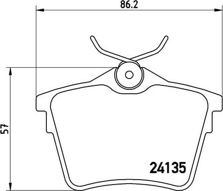 Brembo P 61 079 - Bremsbelagsatz, Scheibenbremse alexcarstop-ersatzteile.com