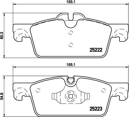 Brembo P 61 112 - Bremsbelagsatz, Scheibenbremse alexcarstop-ersatzteile.com