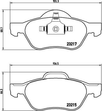 Brembo P 68 048 - Bremsbelagsatz, Scheibenbremse alexcarstop-ersatzteile.com