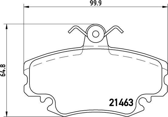 Brembo P 68 008 - Bremsbelagsatz, Scheibenbremse alexcarstop-ersatzteile.com