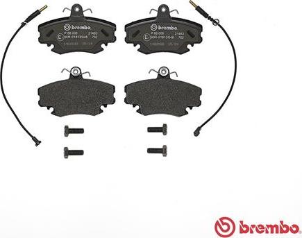 Brembo P 68 008 - Bremsbelagsatz, Scheibenbremse alexcarstop-ersatzteile.com