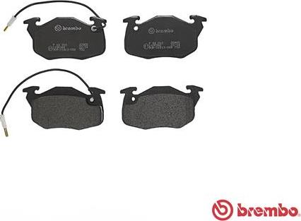 Brembo P 68 010 - Bremsbelagsatz, Scheibenbremse alexcarstop-ersatzteile.com