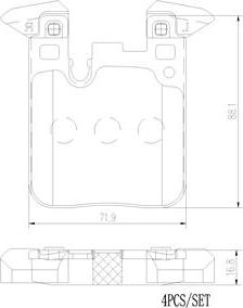 Brembo P06095N - Bremsbelagsatz, Scheibenbremse alexcarstop-ersatzteile.com