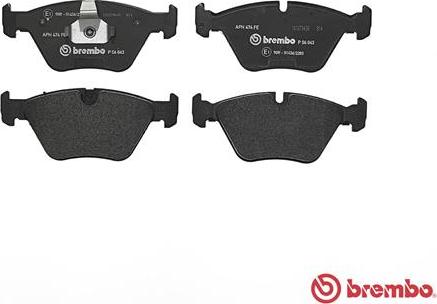 Brembo P 06 043 - Bremsbelagsatz, Scheibenbremse alexcarstop-ersatzteile.com