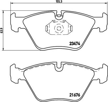 Brembo P 06 042 - Bremsbelagsatz, Scheibenbremse alexcarstop-ersatzteile.com