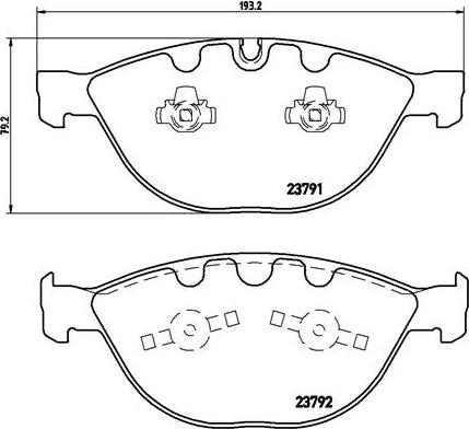 Brembo P 06 047 - Bremsbelagsatz, Scheibenbremse alexcarstop-ersatzteile.com