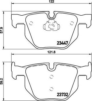 Brembo P 06 056 - Bremsbelagsatz, Scheibenbremse alexcarstop-ersatzteile.com