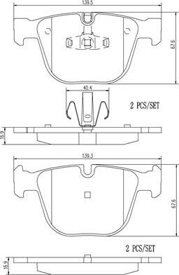 Brembo P06053N - Bremsbelagsatz, Scheibenbremse alexcarstop-ersatzteile.com