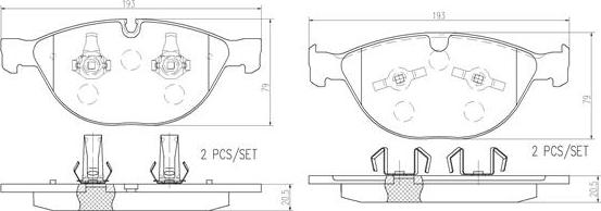 Brembo P06066N - Bremsbelagsatz, Scheibenbremse alexcarstop-ersatzteile.com