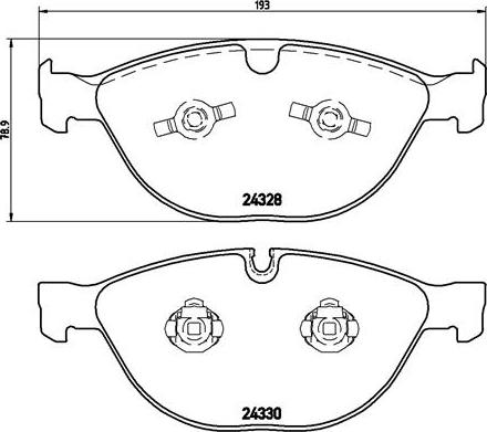 Brembo P 06 066 - Bremsbelagsatz, Scheibenbremse alexcarstop-ersatzteile.com