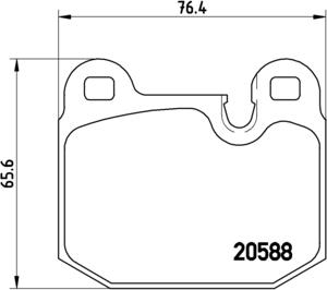 Brembo P 06 006 - Bremsbelagsatz, Scheibenbremse alexcarstop-ersatzteile.com