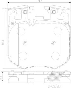 Brembo P06016N - Bremsbelagsatz, Scheibenbremse alexcarstop-ersatzteile.com