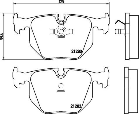 Brembo P 06 016 - Bremsbelagsatz, Scheibenbremse alexcarstop-ersatzteile.com