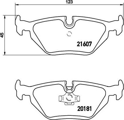 Brembo P 06 013 - Bremsbelagsatz, Scheibenbremse alexcarstop-ersatzteile.com