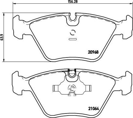 Brembo P 06 012 - Bremsbelagsatz, Scheibenbremse alexcarstop-ersatzteile.com