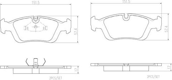 Brembo P06089N - Bremsbelagsatz, Scheibenbremse alexcarstop-ersatzteile.com