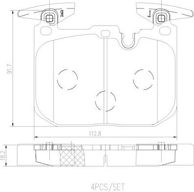 Brembo P06088N - Bremsbelagsatz, Scheibenbremse alexcarstop-ersatzteile.com