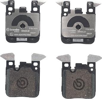 Brembo P 06 087X - Bremsbelagsatz, Scheibenbremse alexcarstop-ersatzteile.com