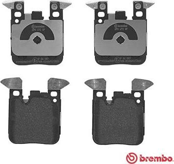 Brembo P 06 087 - Bremsbelagsatz, Scheibenbremse alexcarstop-ersatzteile.com