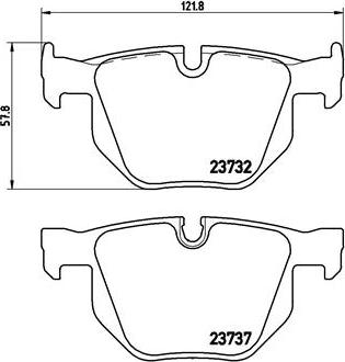 Brembo P 06 033 - Bremsbelagsatz, Scheibenbremse alexcarstop-ersatzteile.com