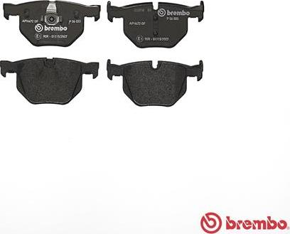 Brembo P 06 033 - Bremsbelagsatz, Scheibenbremse alexcarstop-ersatzteile.com