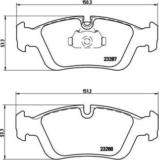 Brembo P 06 024 - Bremsbelagsatz, Scheibenbremse alexcarstop-ersatzteile.com