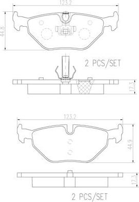 Brembo P06025N - Bremsbelagsatz, Scheibenbremse alexcarstop-ersatzteile.com