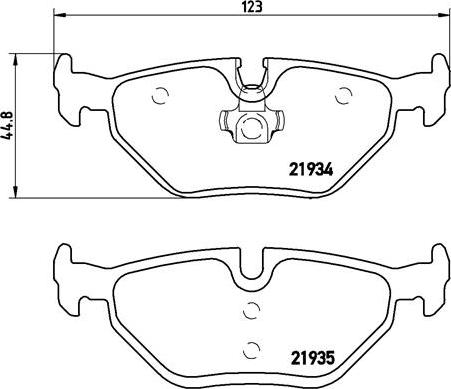 Brembo P 06 025 - Bremsbelagsatz, Scheibenbremse alexcarstop-ersatzteile.com